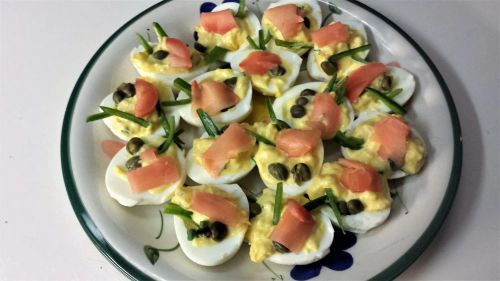 Japanese Wasabi Deviled Eggs