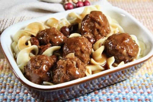 Weeknight Sauerbraten Meatballs