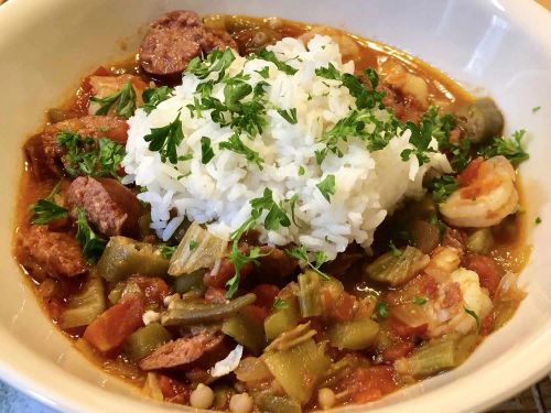 Easy Creole Okra and Shrimp