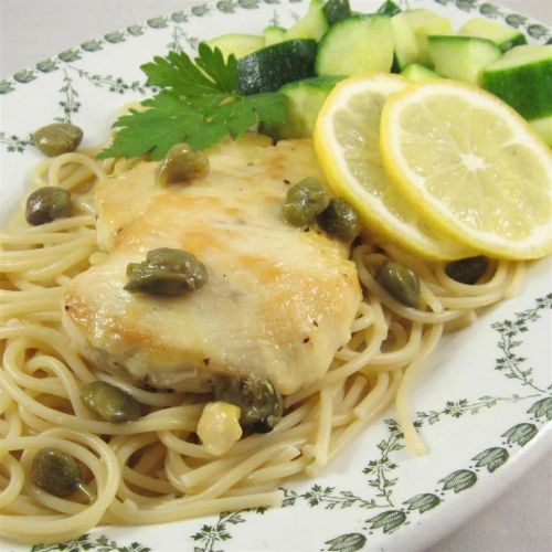 Chicken Piccata with Fettuccine