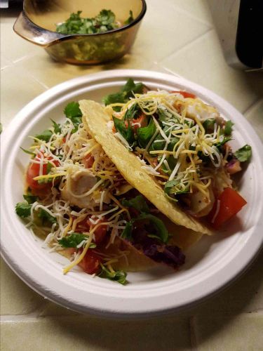 Healthy Fish Tacos with Cilantro Slaw