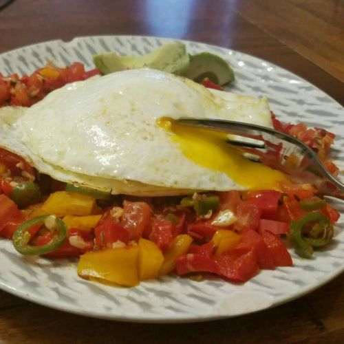 Tastira (Tunisian Fried Peppers and Eggs)