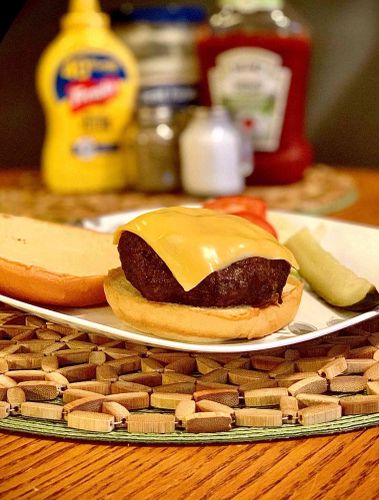 Air Fryer Cheeseburgers