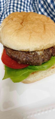 Air Fryer Hamburger Patties for Two