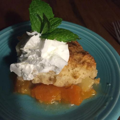 Fresh Apricot Cobbler