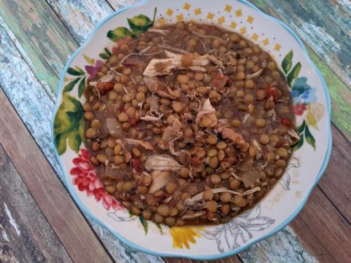 Slow Cooker Chicken and Lentil Soup