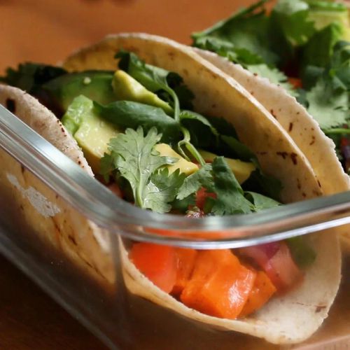 Vegetarian Black Bean And Sweet Potato Tacos