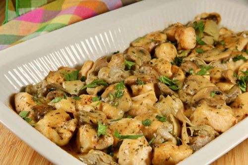 Chicken with Artichokes and Mushrooms