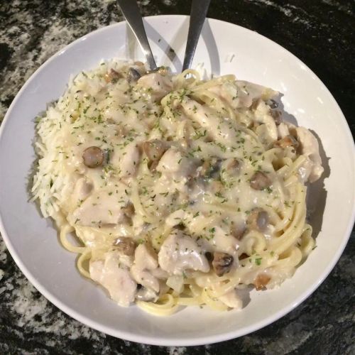 Chicken Mushroom Linguine