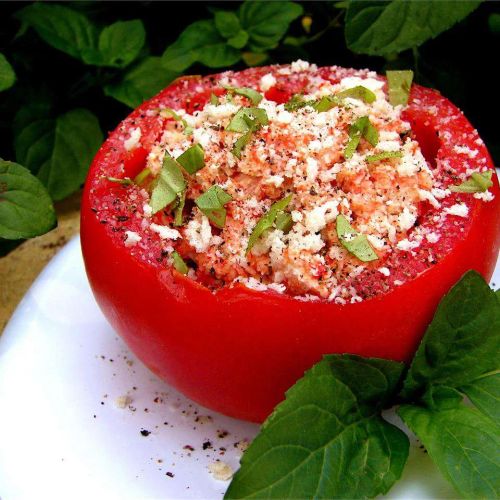 Goat Cheese Stuffed Tomatoes