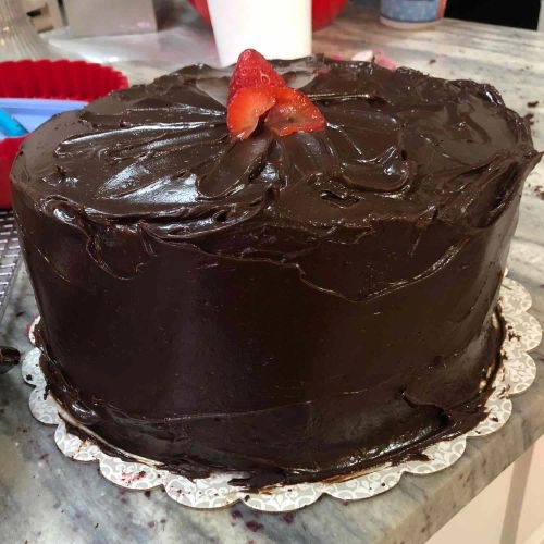 Chocolate Cake with Raspberry Filling