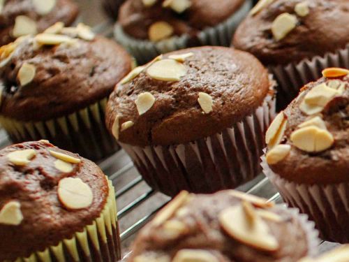 Double Chocolate Cherry Muffins