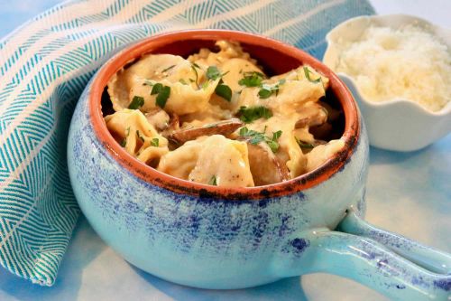 Mushroom Tortellini Alfredo