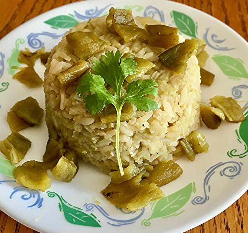 Green Rice with Poblano Chiles