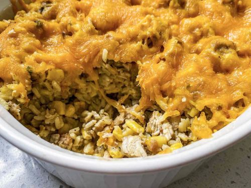 Cheesy Chicken and Corn Casserole