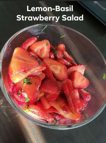 Lemon-Basil Strawberry Salad