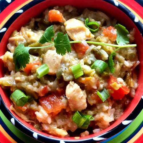 Instant Pot Green Chili Chicken and Rice