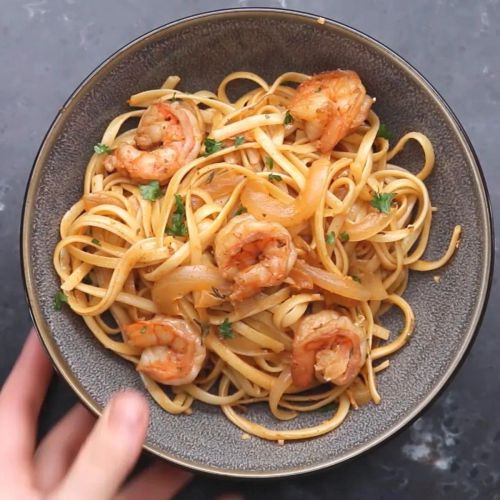 Paprika Shrimp Pasta