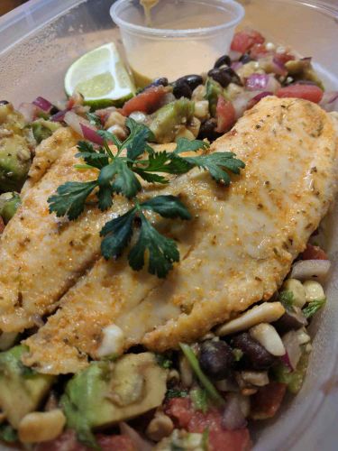 Cajun Tilapia with Southwestern Salsa