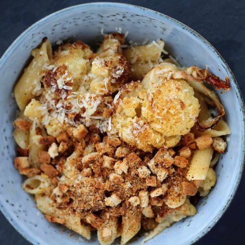 Pasta with Roasted Cauliflower and Parmesan