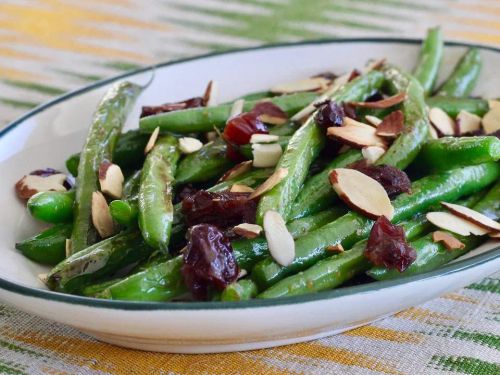 Chef Bill's Green Bean Almondine with Cranberries