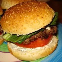 Summer Feta Burger with Gourmet Cheese Spread