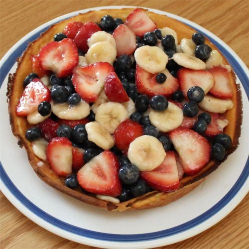 Dutch Baby with Banana-Berry Compote