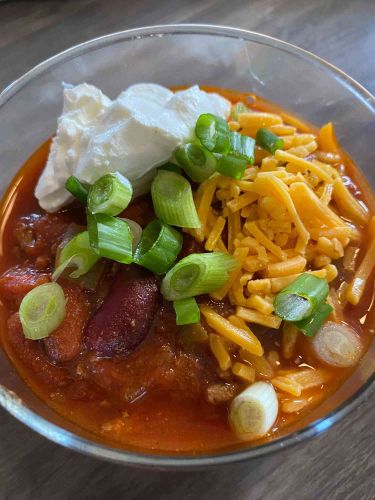 Slow Cooker Ground Beef Chili