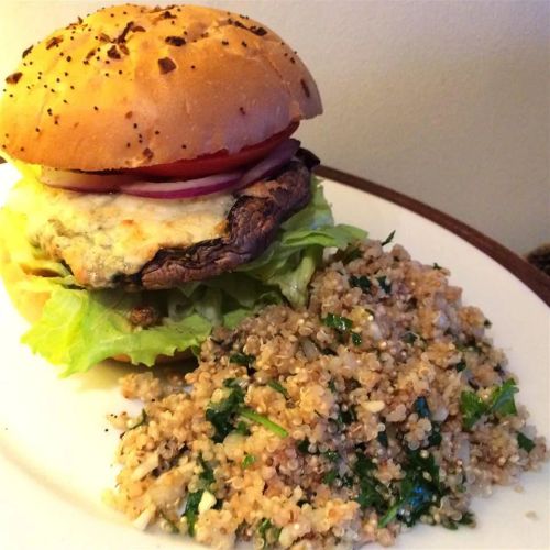 Roasted Portobello Mushrooms with Blue Cheese