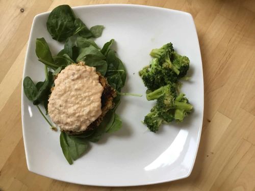 Crabby Crusted Chickpea Cakes