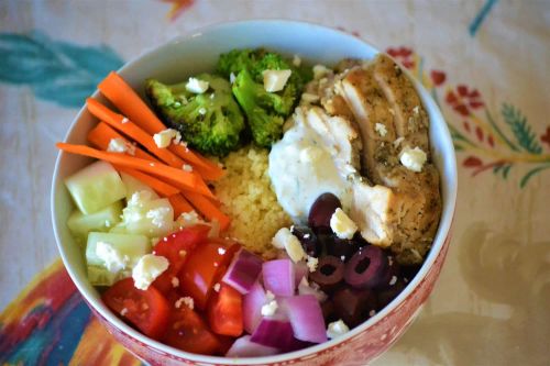 Greek Chicken Couscous Bowl