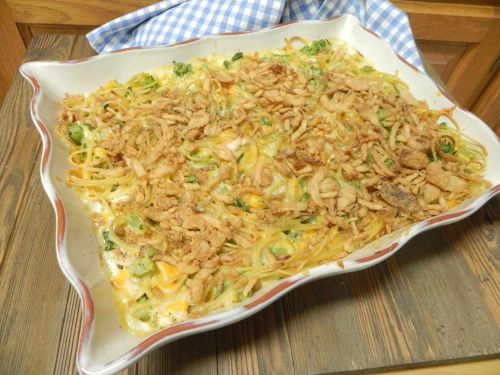 Chicken Spaghetti Casserole with Broccoli