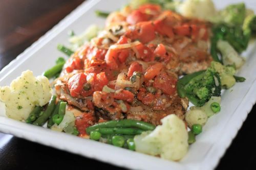 Stewed Tomato Pork Chops