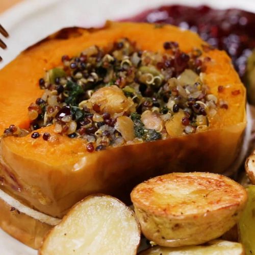 Festive Stuffed Butternut Squash