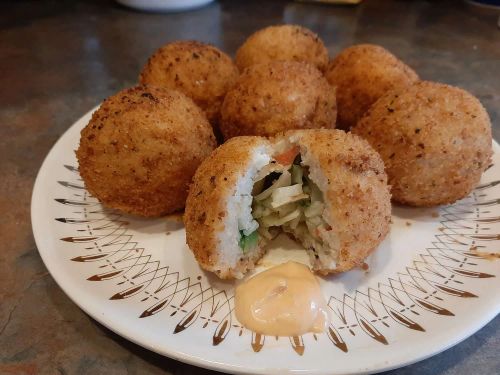 Deep-Fried California Roll Rice Balls