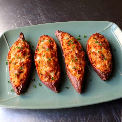 Loaded Twice-Baked Sweet Potatoes