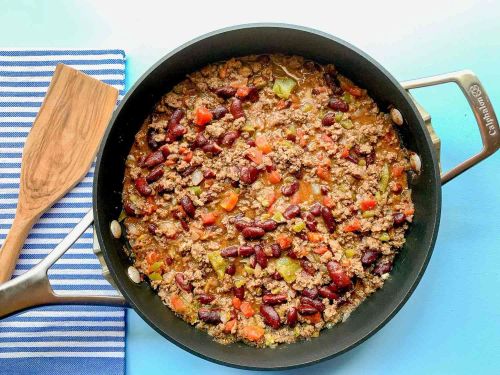 Southern Ground Beef and Bean Skillet