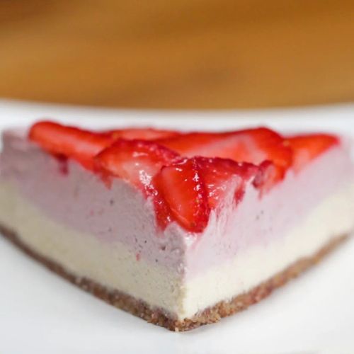 Dairy-Free Strawberry Cheesecake