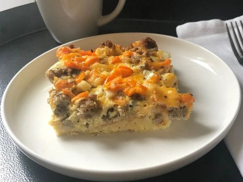 English Muffin-Sausage Breakfast Casserole