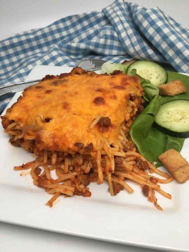 School Cafeteria Spaghetti