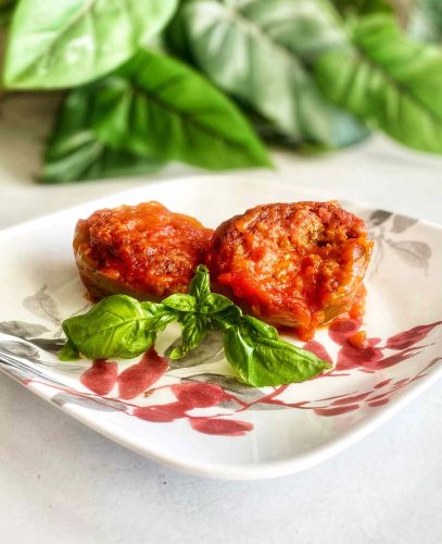 Vegan Stuffed Peppers with Rice