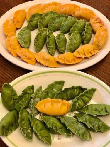 Colorful Korean Dumplings (Mandu)