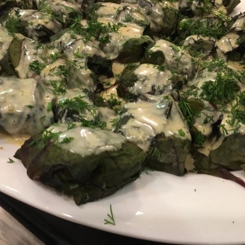 Ukrainian Beet Green "Cabbage" Rolls