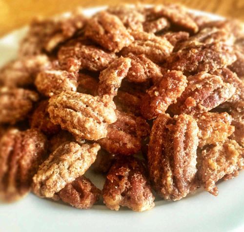 Air Fryer Sugared Pecans