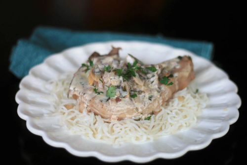 Wined and Dined Mushroom Pork Chops