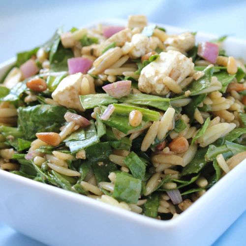 Spinach and Orzo Salad