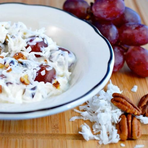 Grape and Coconut Salad