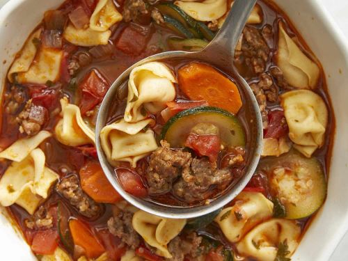 Italian Sausage Soup with Tortellini