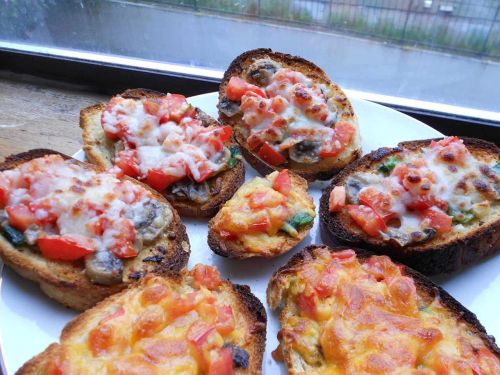 Mushroom and Tomato Bruschetta