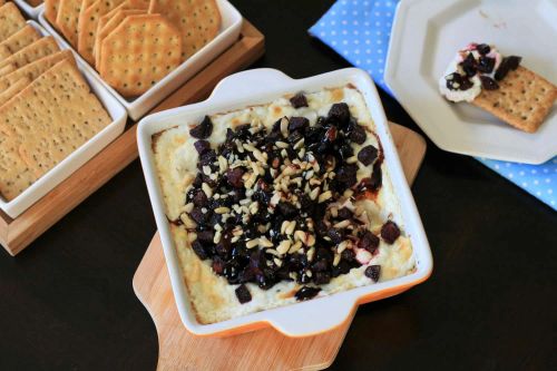 Baked Goat Cheese and Roasted Beet Dip